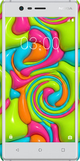 3D пластиковий матовий чехол Y2K Jelly Dream для Nokia 3 - 6780m-818 изображение 