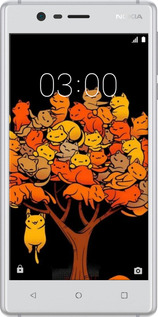 2D пластиковый чехол Дерево и котики для Nokia 3 - 6516t-818 изображение 