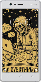 2D пластиковый чехол The Overthinker для Nokia 3 - 6774t-818 изображение 