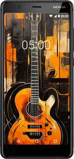 Силіконовий чехол Чохол для телефону Помаранчева гітара для Nokia 5.1 - 5934u-1529 изображение 