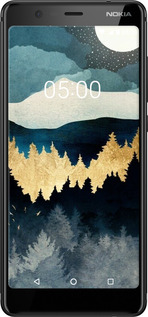 Силиконовый чехол Ночной пейзаж с лесом и горами для Nokia 5.1 - 6493u-1529 изображение 