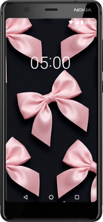 Силиконовый чехол Coquette Ribbons Dark Coquette для Nokia 5.1 - 6767u-1529 изображение 