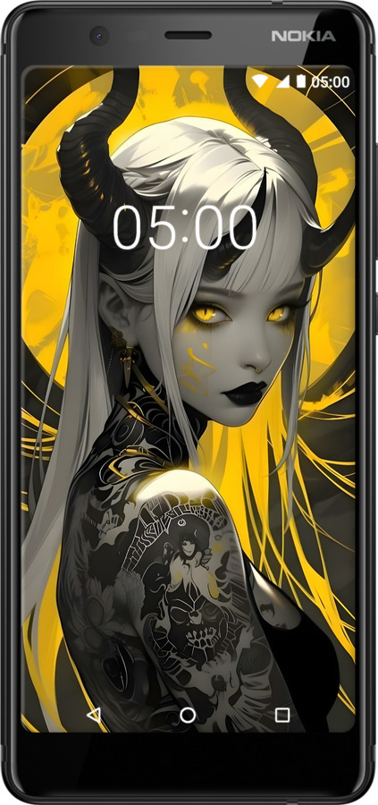 Силіконовий чехол Аніме демон 2 для Nokia 5.1 - 6309u-1529 изображение 