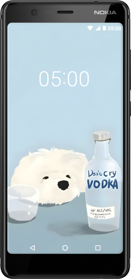 Силіконовий чехол Пес водка для Nokia 5.1 - 6368u-1529 изображение 