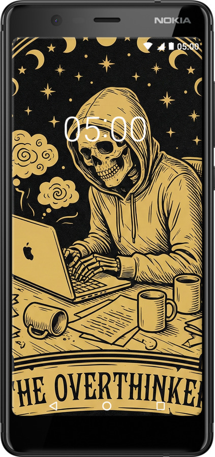 Силиконовый чехол The Overthinker для Nokia 5.1 - 6774u-1529 изображение 