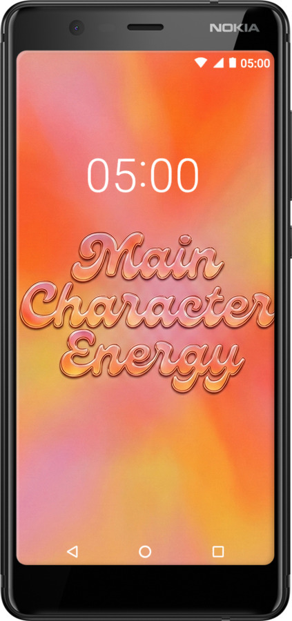 Силиконовый чехол Aura Gradient Main Character Energy Aesthetic Y2K для Nokia 5.1 - 6783u-1529 изображение 