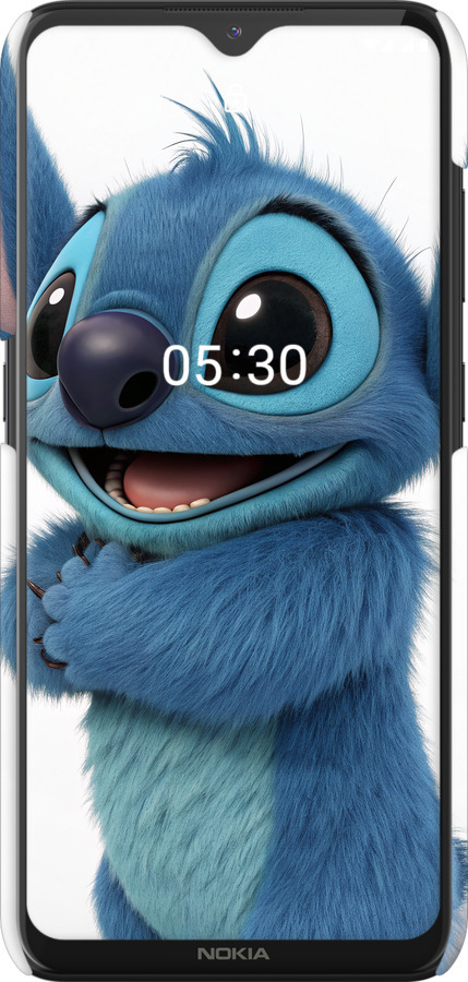 3D пластиковий матовий чехол Стіч 1 для Nokia 5.3 - 6686m-2102 изображение 