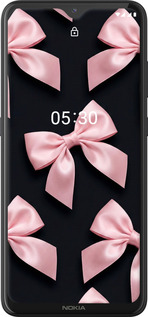 Силиконовый чехол Coquette Ribbons Dark Coquette для Nokia 5.3 - 6767u-2102 изображение 