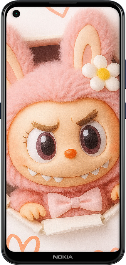 Силіконовий чехол Лабубу 2 для Nokia 5.4 - 6710u-2279 изображение 