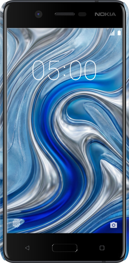 3D пластиковий матовий чехол Liquid Chrome для Nokia 5 - 6781m-804 изображение 