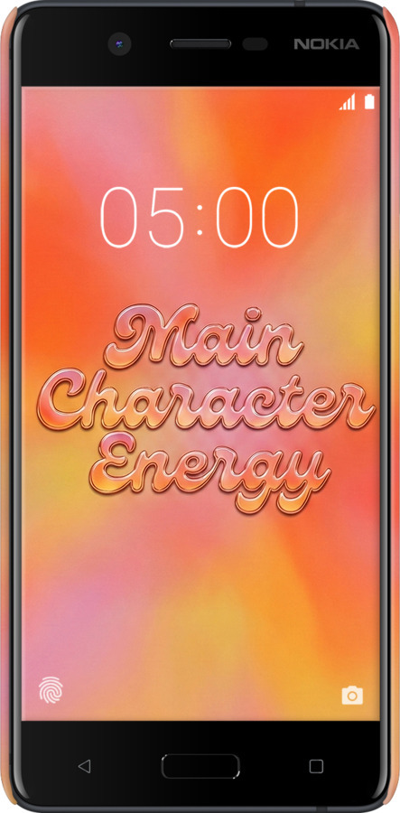 3D пластиковый матовый чехол Aura Gradient Main Character Energy Aesthetic Y2K для Nokia 5 - 6783m-804 изображение 