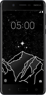 Силиконовый чехол Минималистический горный пейзаж для Nokia 5 - 6438u-804 изображение 