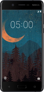 Силиконовый чехол Звездный лес для Nokia 5 - 6480u-804 изображение 