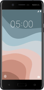 Силиконовый чехол С синими и розовыми волнами в стиле ретро для Nokia 5 - 6532u-804 изображение 