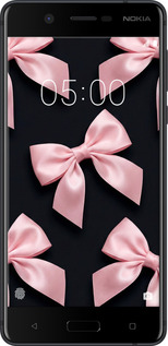 Силіконовий чехол Coquette Ribbons Dark Coquette для Nokia 5 - 6767u-804 изображение 