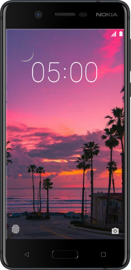 Силиконовый чехол Пальмы для Nokia 5 - 5873u-804 изображение 