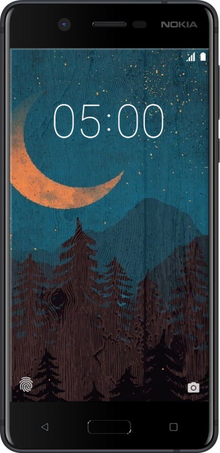 Силиконовый чехол Звездный лес для Nokia 5 - 6480u-804 изображение 