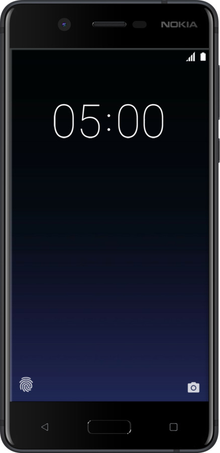 Силиконовый чехол Градиент в тёмно - синем стиле для Nokia 5 - 6542u-804 изображение 