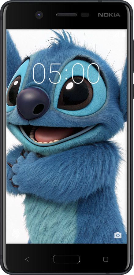 Силиконовый чехол Стич 1 для Nokia 5 - 6686u-804 изображение 