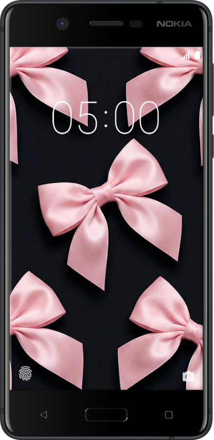 Силіконовий чехол Coquette Ribbons Dark Coquette для Nokia 5 - 6767u-804 изображение 