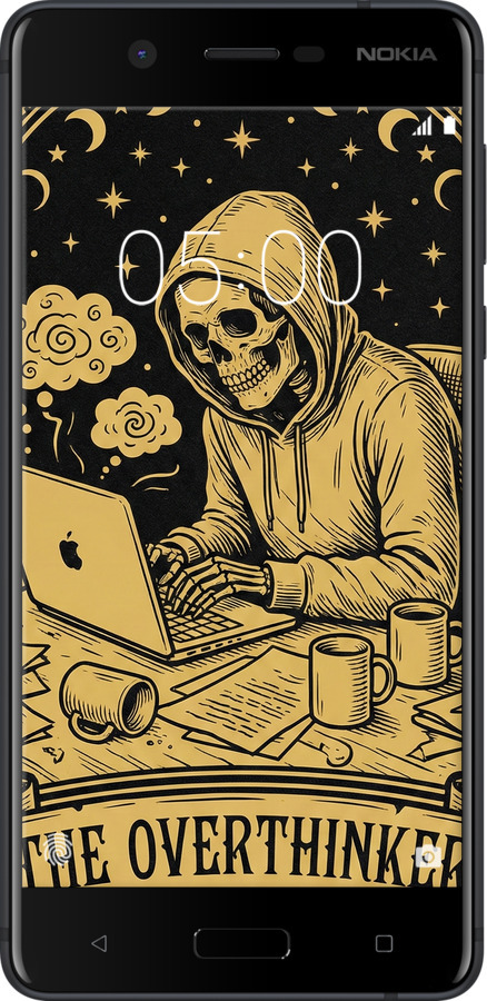 Силиконовый чехол The Overthinker для Nokia 5 - 6774u-804 изображение 