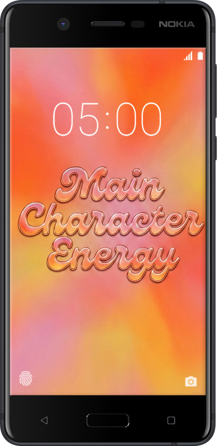 Силиконовый чехол Aura Gradient Main Character Energy Aesthetic Y2K для Nokia 5 - 6783u-804 изображение 