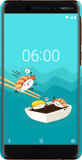 3D пластиковий матовий чехол Суші для Nokia 6.1 - 6354m-1628 изображение 