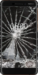 3D пластиковый матовый чехол Glass для Nokia 6.1 - 6608m-1628 изображение 