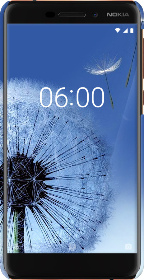 3D пластиковый матовый чехол Одуванчик для Nokia 6.1 - 6005m-1628 изображение 