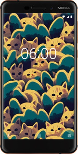 Силиконовый чехол С изображением кошек для Nokia 6 2018 - 6429u-1386 изображение 