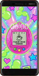 Силиконовый чехол Y2K Aesthetic Retro Pet: Годуй мене кавою для Nokia 6.1 - 6784u-1628 изображение 