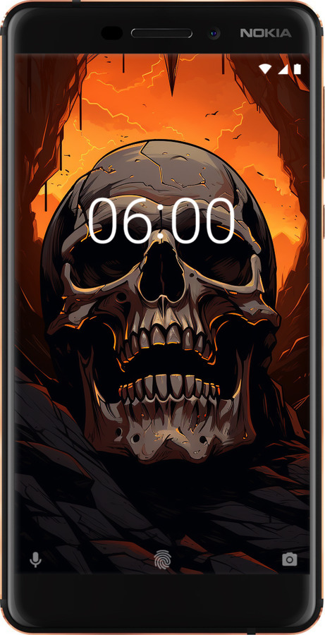 Силіконовий чехол Черв пещері для Nokia 6 2018 - 5959u-1386 изображение 