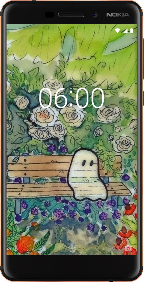 Силиконовый чехол Призрак 3 для Nokia 6.1 - 6248u-1628 изображение 