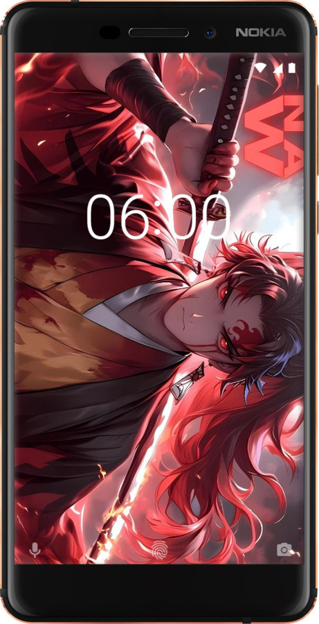 Силиконовый чехол Аниме воин для Nokia 6 2018 - 6281u-1386 изображение 