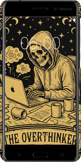 3D пластиковый матовый чехол The Overthinker для Nokia 6 - 6774m-898 изображение 