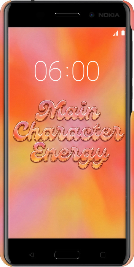 3D пластиковый матовый чехол Aura Gradient Main Character Energy Aesthetic Y2K для Nokia 6 - 6783m-898 изображение 