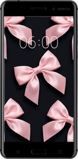 2D пластиковий чехол Coquette Ribbons Dark Coquette для Nokia 6 - 6767t-898 изображение 