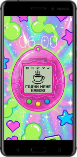 Силиконовый чехол Y2K Aesthetic Retro Pet: Годуй мене кавою для Nokia 6 - 6784u-898 изображение 