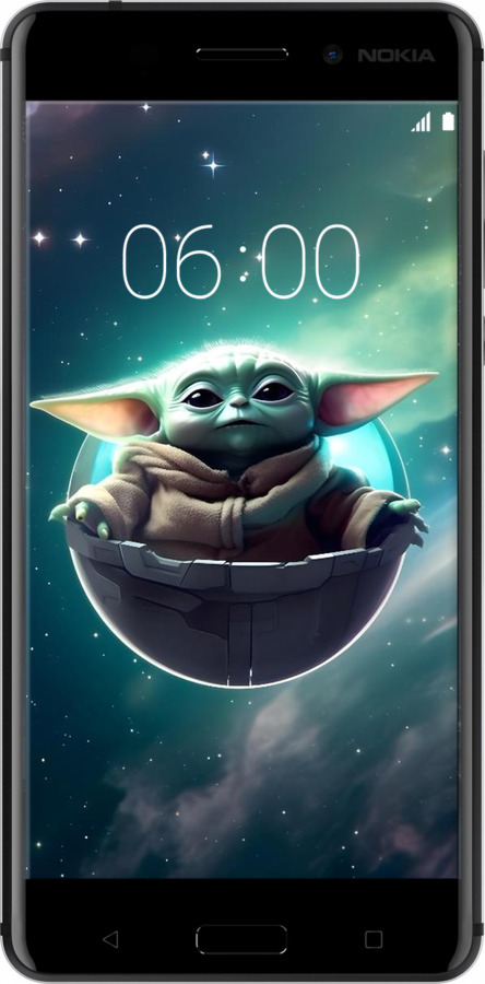 Силіконовий чехол Малышь йода для Nokia 6 - 6294u-898 изображение 