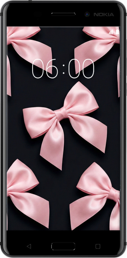 2D пластиковий чехол Coquette Ribbons Dark Coquette для Nokia 6 - 6767t-898 изображение 