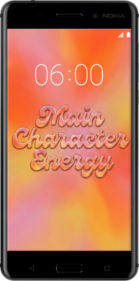 2D пластиковый чехол Aura Gradient Main Character Energy Aesthetic Y2K для Nokia 6 - 6783t-898 изображение 