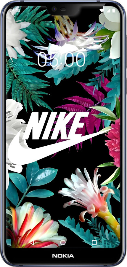 Силиконовый чехол Nike для Nokia 7.1 - 6378u-1593 изображение 