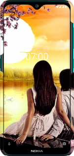 3D пластиковый матовый чехол Sunset для Nokia 6.2 - 6607m-2018 изображение 