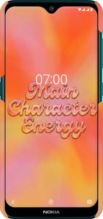 3D пластиковый матовый чехол Aura Gradient Main Character Energy Aesthetic Y2K для Nokia 7.2 - 6783m-1792 изображение 