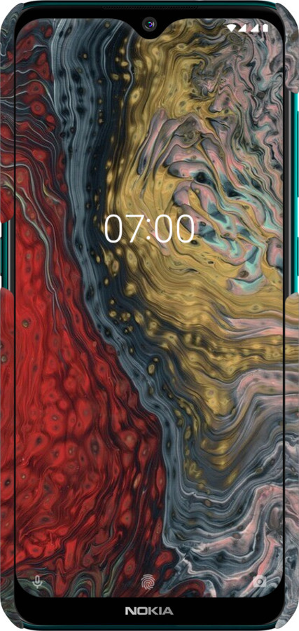 3D пластиковый матовый чехол С изображением абстрактной живописи для Nokia 7.2 - 6530m-1792 изображение 