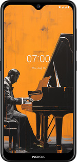 2D пластиковый чехол Чехол для телефона Мужчина за Роялем для Nokia 6.2 - 5938t-2018 изображение 