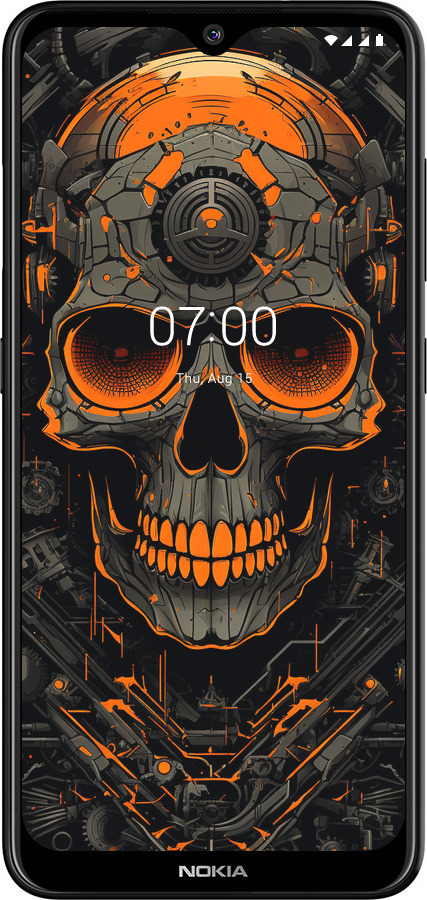 2D пластиковий чехол Череп для Nokia 7.2 - 5952t-1792 изображение 