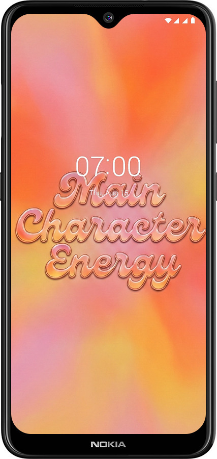 Силиконовый чехол Aura Gradient Main Character Energy Aesthetic Y2K для Nokia 6.2 - 6783u-2018 изображение 