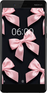 Силиконовый чехол Coquette Ribbons Dark Coquette для Nokia 7 - 6767u-1367 изображение 