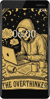 Силиконовый чехол The Overthinker для Nokia 7 - 6774u-1367 изображение 